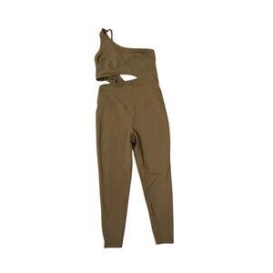New Free People MOVEMENT Transcend Limits One Piece Brown Sz L Activewear